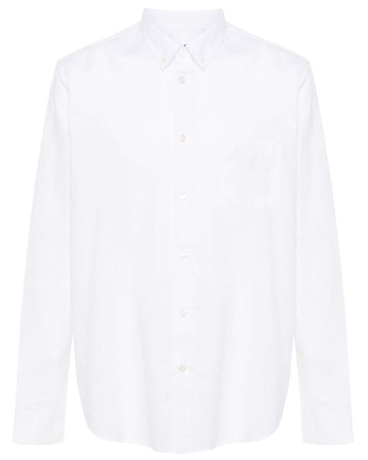 Camisa Liam texturizada Samsøe & Samsøe de hombre de color White
