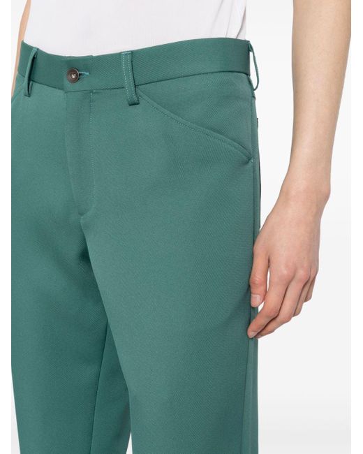 Pantalones rectos lisos Kolor de hombre de color Green