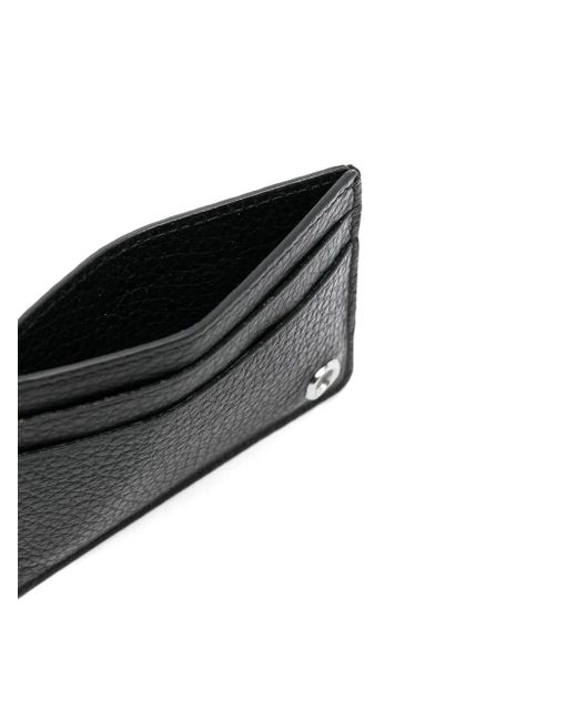Orciani Black Logo-Plaque Cardholder for men