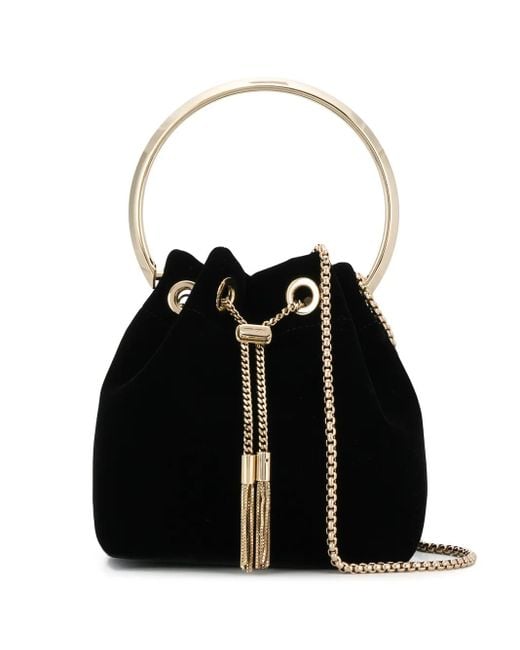 Jimmy Choo Black Bon Bon Bag With Bracelet