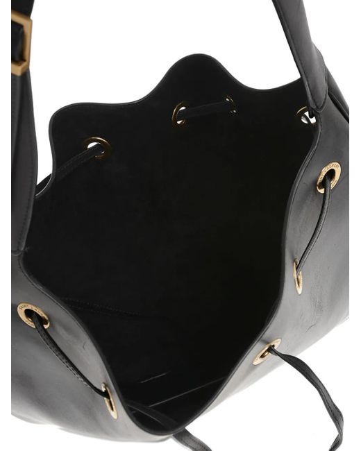 Saint Laurent Leather Shoulder Bag Black