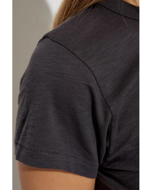Rag & Bone Black The Slub Crew-Neck T-Shirt