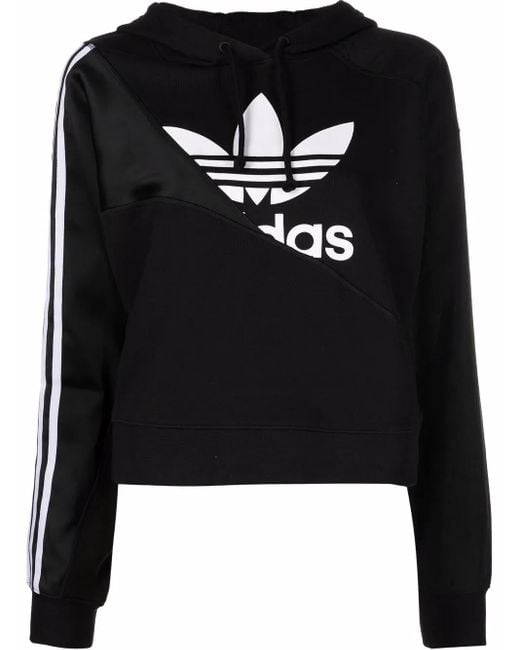 Sudadera Adicolor Split Trefoil con capucha Adidas de color Black