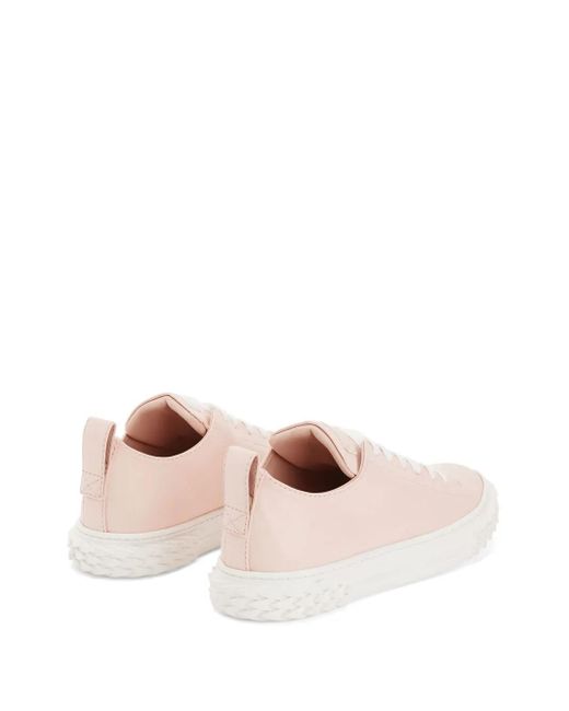 Giuseppe Zanotti Pink Logo-Patch Low-Top Trainers