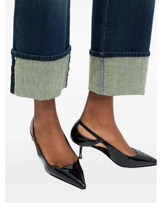 Liu Jo Blue Turn-Up Hem Jeans
