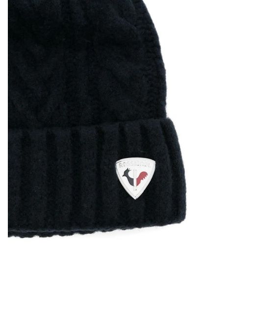 Rossignol Black Naya Cable-Knit Beanie
