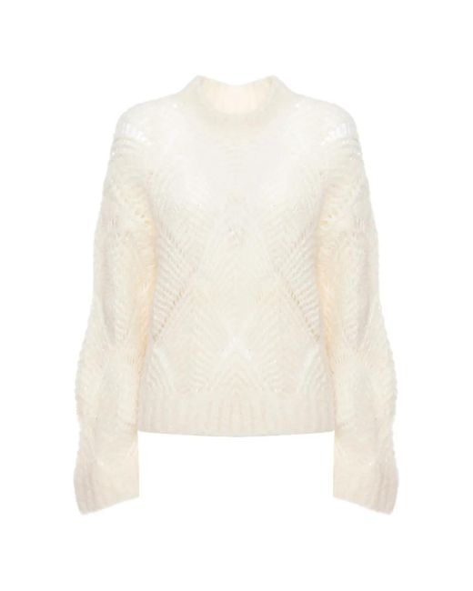 Antonelli White Pull À Design Ajouré