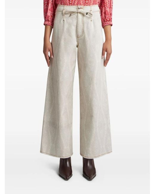 Etro White Flared Jeans