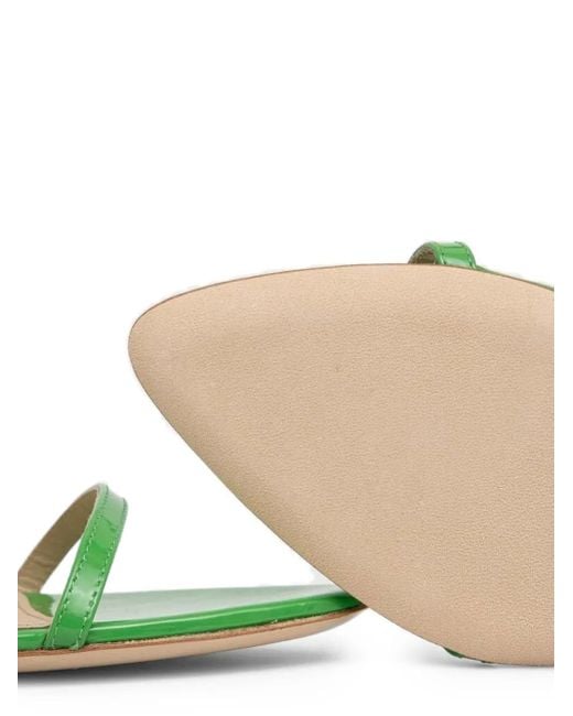 Custommade• Green Ankle-Strap Pointed-Toe Heeled Sandals