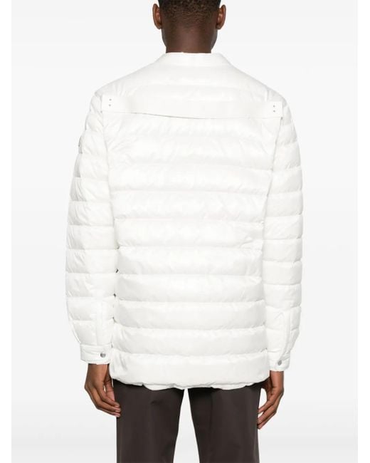 Moncler White 'Outershirt' Down Jacket