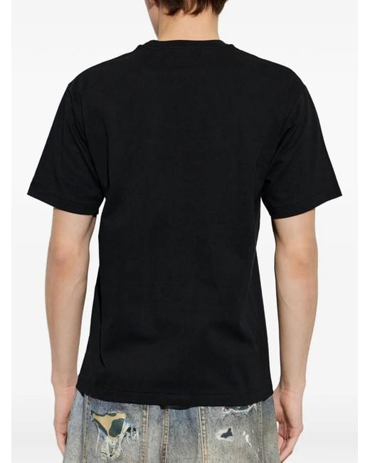 A Bathing Ape Black Printed T-Shirt for men