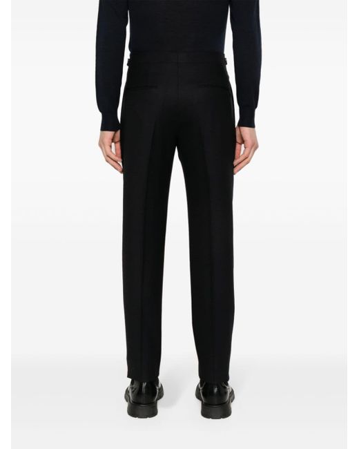 Pantalon fuselé à plis marqués Tagliatore pour homme en coloris Black