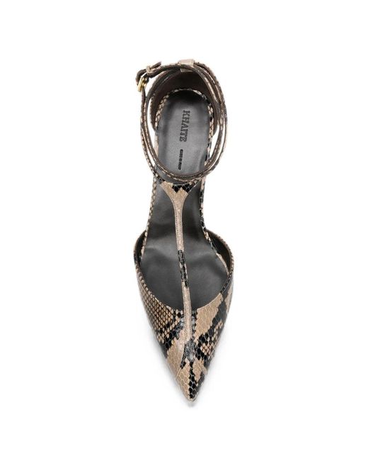 Khaite White Mia Snakeskin-Effect Pumps