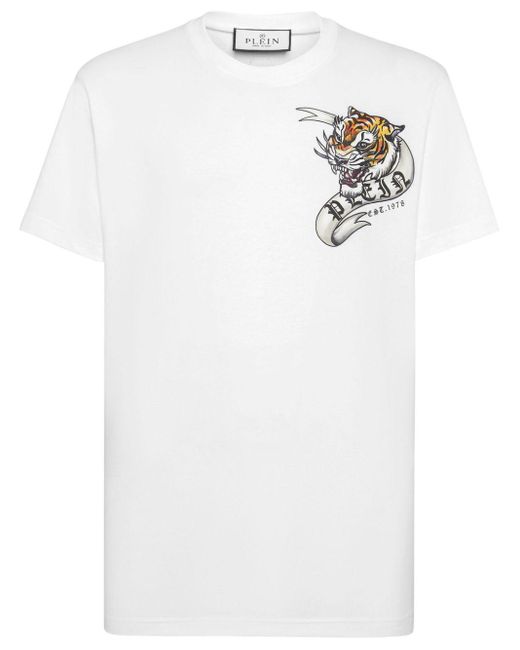 Philipp Plein T-Shirt mit Tattoo-Print in White für Herren