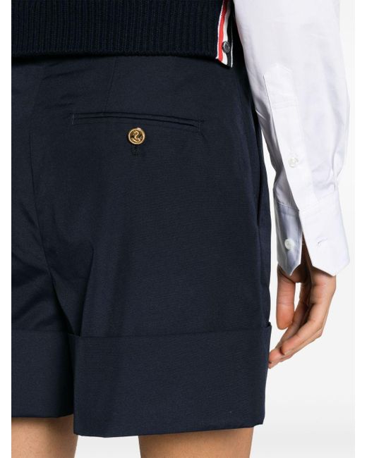 Thom Browne Blue 4 Bar-tab Tailored Shorts