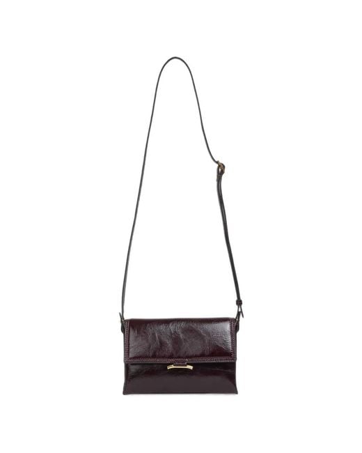 Wandler White Ida Trio Crinkled-Leather Mini Shoulder Bag