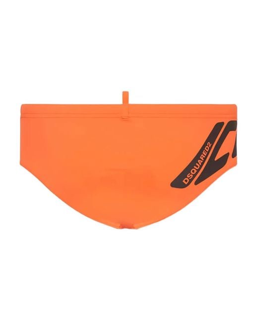 Short De Bain Icon New Generation DSquared² pour homme en coloris Orange