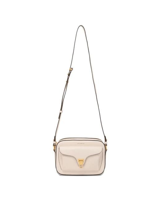 Coccinelle Natural Sac À Bandoulière À Détail De Logo