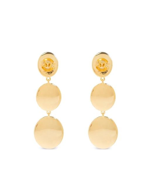 Pendientes Ruby A Capas LIE STUDIO de color Metallic