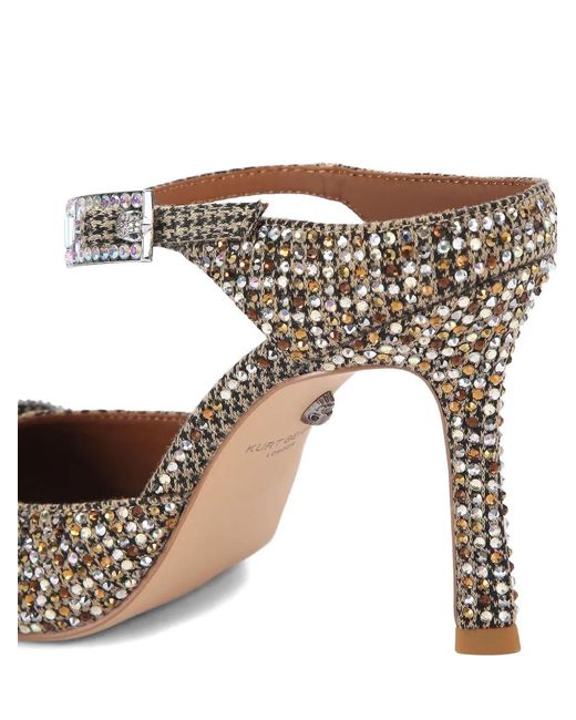 Kurt Geiger Metallic Strass Point Pumps