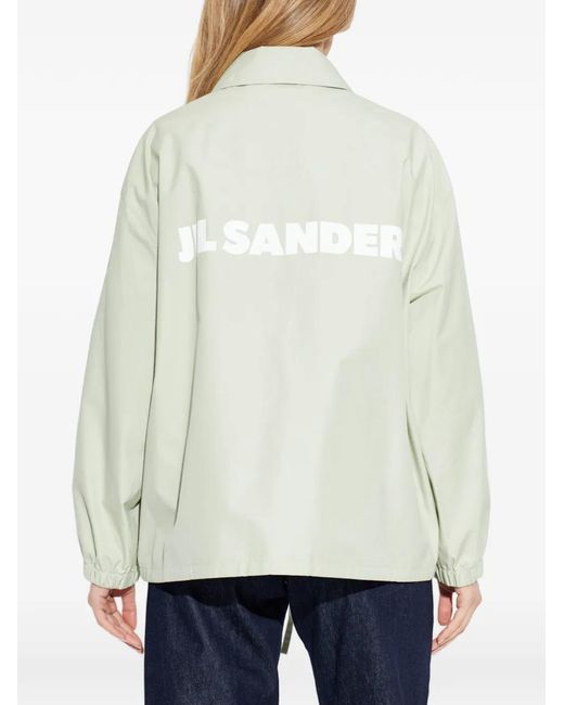 Chaqueta De Algodón Con Botones Jil Sander de color White