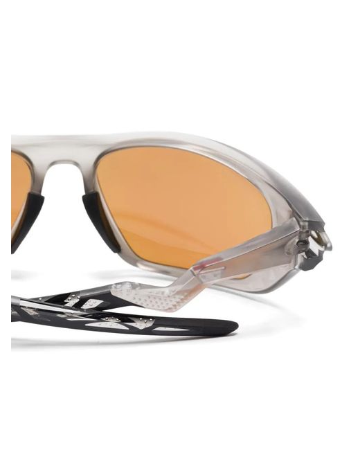 Oakley Gray Lateralis Geometric-Frame Sunglasses