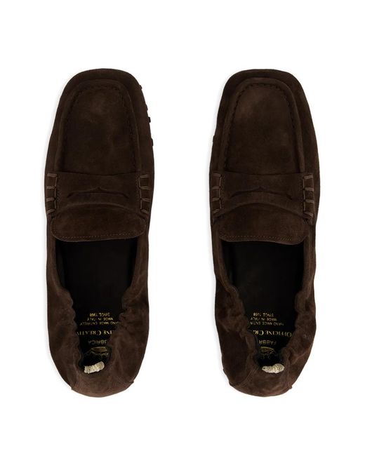 Officine Creative White Travis Suede Loafers for men