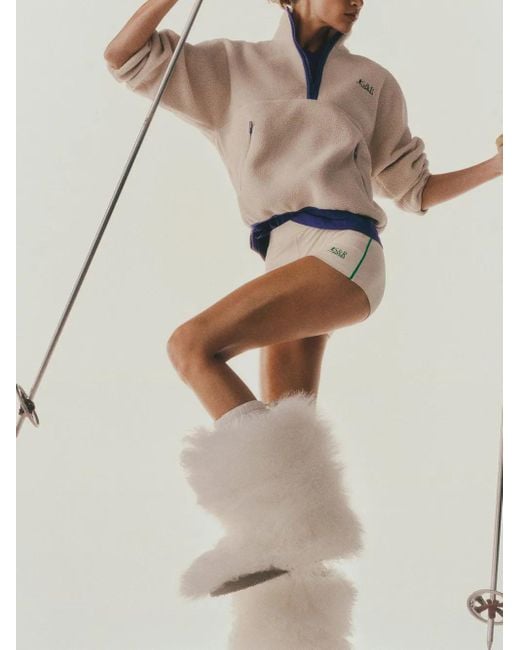 Sporty & Rich ロゴ スウェットシャツ Natural