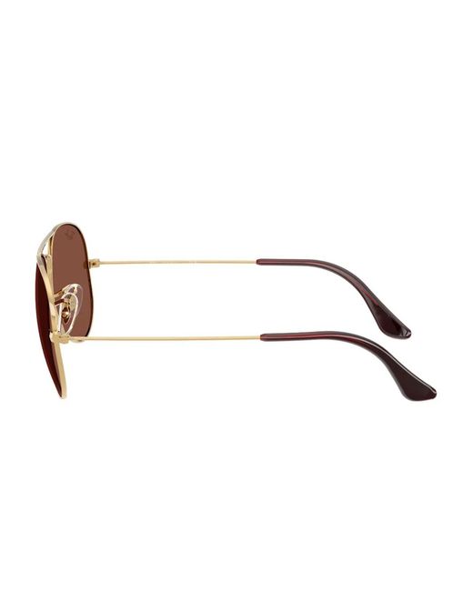 Ray-Ban Brown Aviator Large Sunglasses