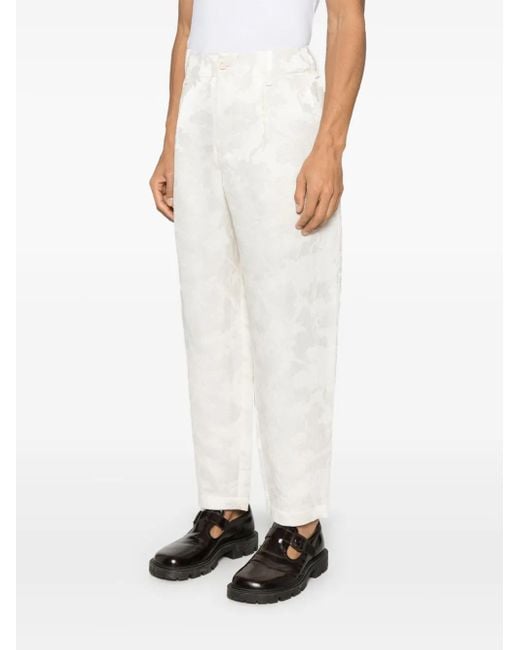 Uma Wang White Patrick Trousers for men