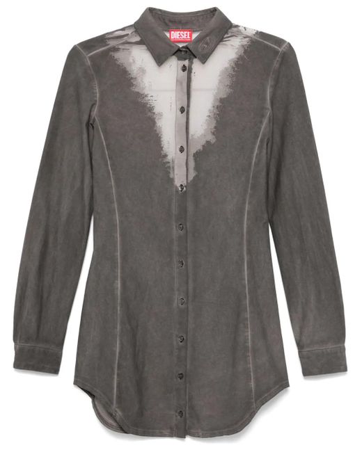 DIESEL ミニ シャツドレス Gray