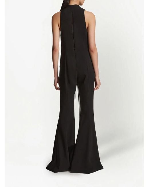 Proenza Schouler Black Stripe-Detail Tuxedo Trousers