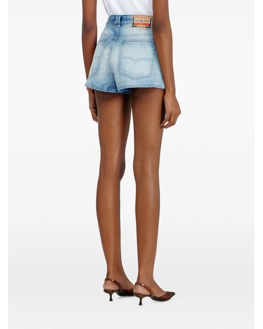 DIESEL Blue Wide Denim Shorts