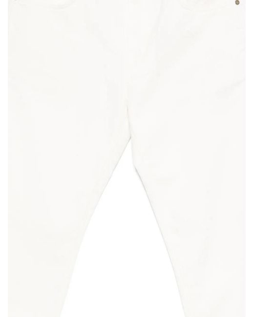 Incotex White Five-Pockets Jeans for men
