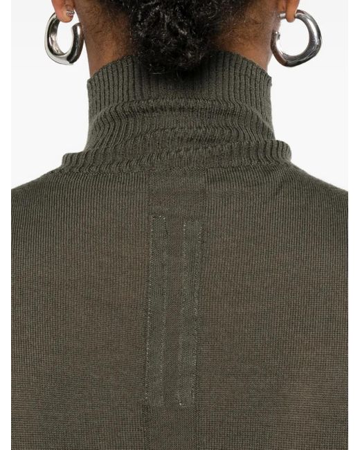Rick Owens Green Concordians SL Top mit Stehkragen