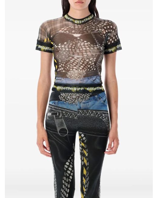 OTTOLINGER Black Mesh T-Shirt