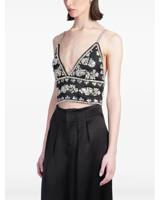 Alice + Olivia Black Carli Top
