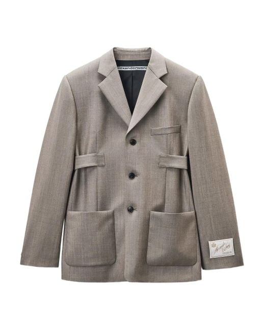 Alexander Wang タブディテール ジャケット Gray