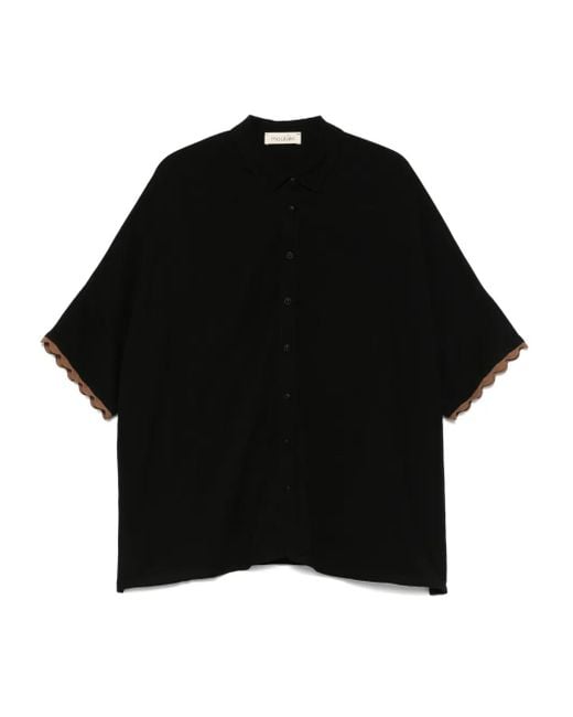MOUTAKI Jersey Polo Top Black