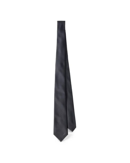 Prada White Silk Tie for men