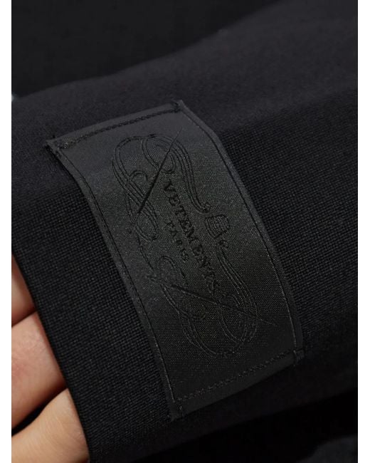 Vetements Black Padded-Shoulder Wool Blazer