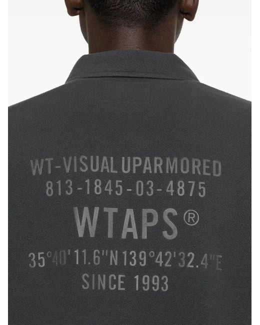 (w)taps Fleece Overhemd in het Black voor heren
