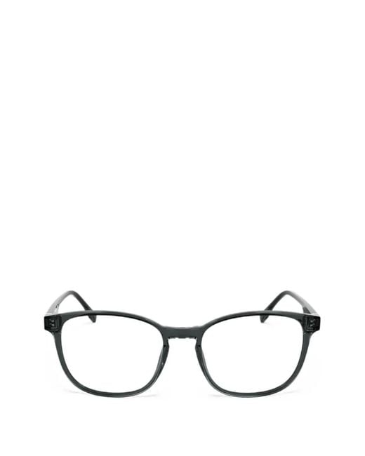 Lacoste Eckige Brille Mit Logo-Schild in Gray für Herren