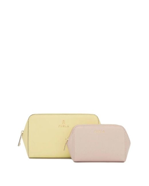 Trousse De Toilette Camelia À Fermeture Zippée Furla en coloris Natural