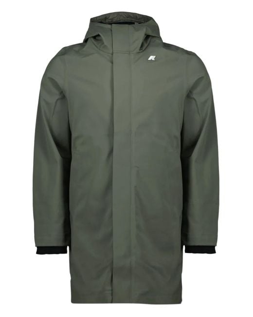 K-Way Green Thomas Hooded Parka for men