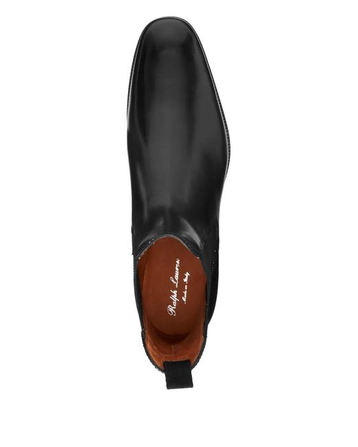 Ralph Lauren Black Penfield Calfskin Chelsea Boots for men