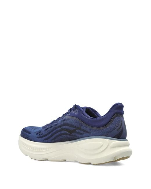 Hoka One One Blue Bondi 9 Lace-Up Sneakers for men