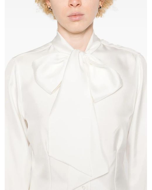 Thom Browne White Rwb Striped Mini Shirt For