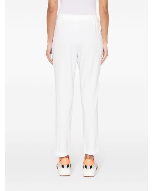 Pantalones de chándal con placa del logo Liu Jo de color White