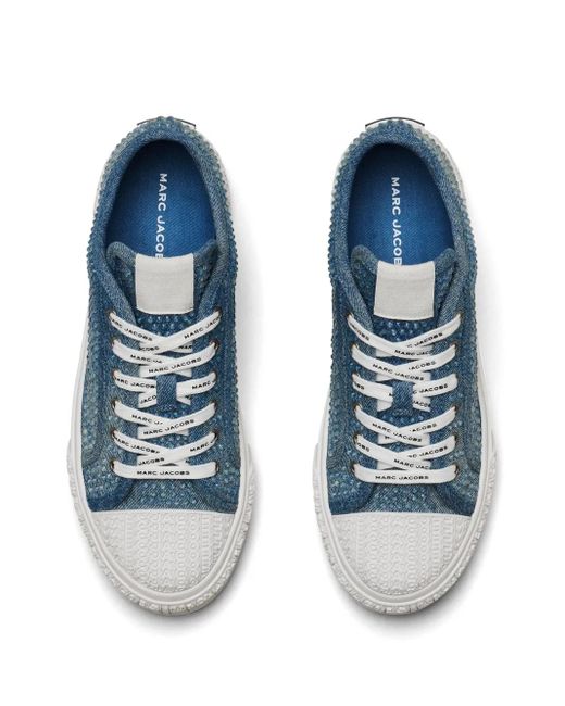 Marc Jacobs The Crystal Denim Sneakers in Blue | Lyst
